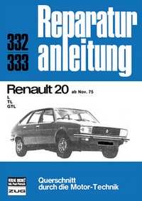 Renault 20 TL / GTL  ab November 1975 - Reprint der 7. Auflage 1979